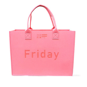 Felt Tote Bags Nonwoven Square <b>Large</b> Capacity Digital Printing Promotional Gift Bags - Product Image 3