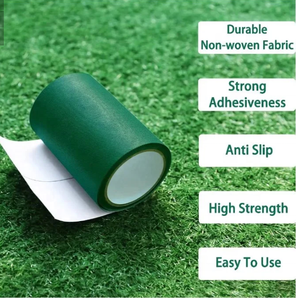 Tapis de gazon Joint auto-adhésif simple face Ruban de couture en tissu non tissé avec adhésif en <span class=keywords><strong>caoutchouc</strong></span> sensible à la pression pour le masquage - Product Image 3