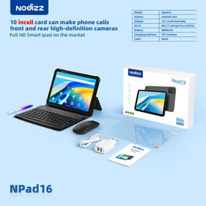 แท็บเล็ต NODIZZ NPad16 ขนาด 10.1 นิ้ว ระบบ Android 14 รองรับ 5G กล้องคู่ หน้าจอสัมผัส Full HD สีดำ - Product Image 1