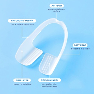 Protector Bucal Anti-Ronquidos de EVA, Protector Bucal para Dormir con Funciones de Blanqueamiento Dental, Accesorio Multiusos - Product Image 1