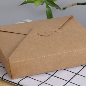 eco friendly cheap kraft takeaway fast food packaging baking food paper box