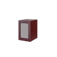Venta caliente negro mascota perro madera Memorial cremación urna mascota cremación caja para animales pequeños