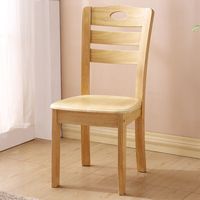 Nouvelles chaises de salle à manger en bois massif de style chinois avec dossiers : simples et luxueuses pour les restaurants chinois