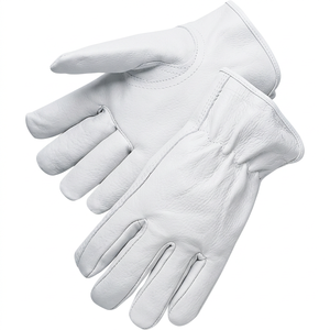 High Demand <b>Working</b> Leather Safety <b>Gloves</b> Wrist Length Unlined Breathable Eco-Friendly <b>Thermal</b> Plain Style Outdoor Daily Use - Product Image 2