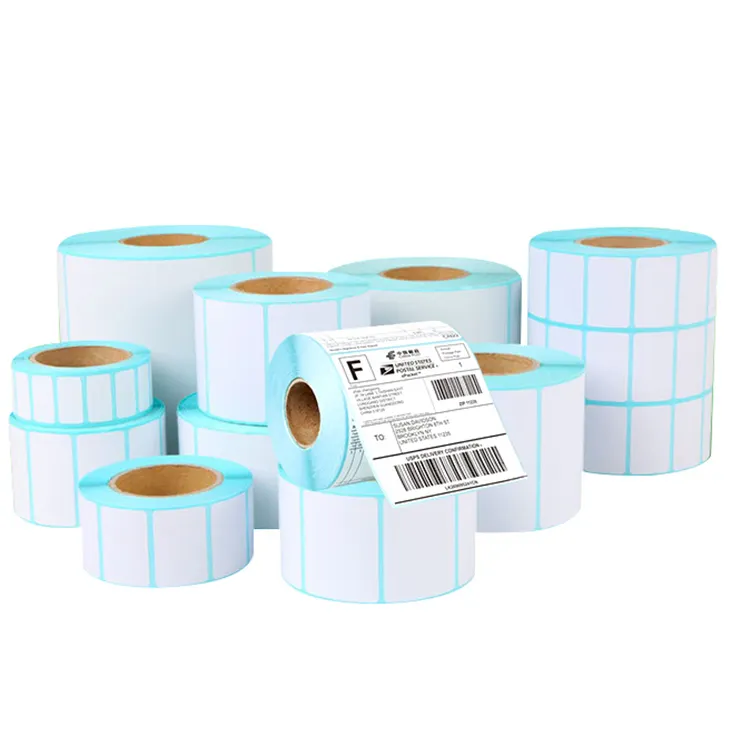 American Custom Free Private Blank Barcode Paper Degradable label Compostable Sticker Thermal Printer 4x6 Shipping Label