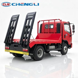 Kundenspezifisches Fahrgestell LHD/RHD CLW 4x2 Flachbett-LKW mit Leiter für Baggertransport, Schwerlasttransporter, Flachbett-Lkw - Product Image 2