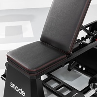 Banc de musculation pliable 4-en-1 Snode en acier allié réglable avec système de croisement de câbles pour entraînement de force à domicile en intérieur