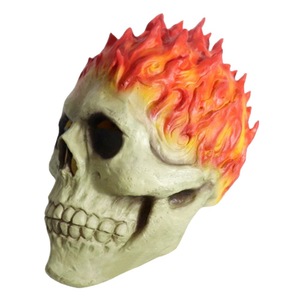 Costume <span class=keywords><strong>de</strong></span> Cosplay d'halloween réaliste personnalisé, fête d'horreur effrayante, tête complète, cheveux rouges, masques en Latex <span class=keywords><strong>de</strong></span> crâne - Product Image 4