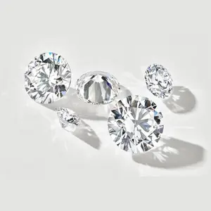 持久的DEF GH VS实验室创造的钻石0.5克拉圆形明亮切割松散钻石批发价