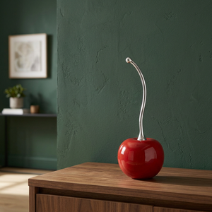 Escultura Moderna Ligera de Cerezo, Decoración Artística para Mesa, Figura Roja Hecha a Mano, Diseño Abstracto, Decoración para Sala de Estar - Product Image 6