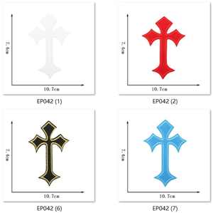 Best Selling Sew on <strong>Patches</strong> Multicolored Across Embroidery <strong>Patches</strong> Fashion Pattern Heat Transfer Press 3D - Product Image 4