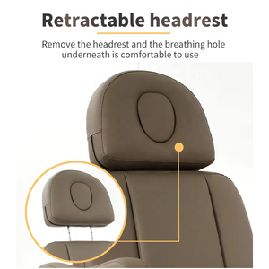 Son Modern ayarlanabilir masaj masası kahverengi elektrik kirpik teknoloji yatak estetik klinik yatak - Product Image 2