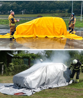 Couverture anti-feu 550-1000 degrés : Solution d'urgence pour véhicules, suppression des incendies et protection haute température