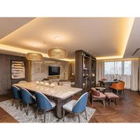 Ensemble de meubles de restaurant d'hôtel moderne, ensemble de tables et de chaises de restaurant, meubles de restaurant d'hôtel, tables et chaises