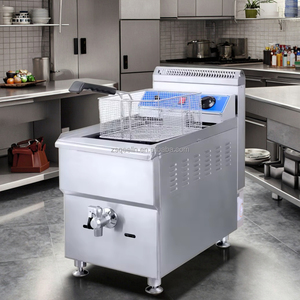 Équipement commercial de restaurant Chauffage à gaz Friteuse à réservoir unique pour <span class=keywords><strong>Tomado</strong></span> Pomme de terre Poisson Banane Corndog - Product Image 1