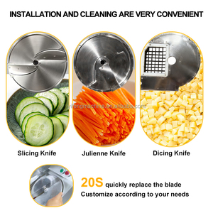 Tagliaverdure Multifunzione a Doppia Testa di Alta Qualità per Affettare, Tagliare a Cubetti e Tritare, Migliorando l'Efficienza Lavorativa - Product Image 3