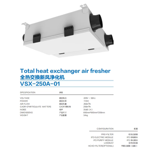 เครื่องฟอกอากาศบริสุทธิ์ความดันบวกแบบบูรณาการเครื่องความดันในบ้านสำหรับการหายใจที่ดีต่อสุขภาพ - Product Image 2