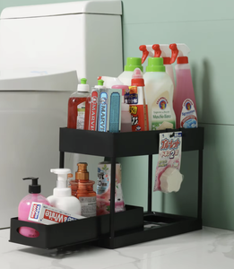 Étagère de <span class=keywords><strong>rangement</strong></span> multifonctionnelle pour cuisine, organisateur coulissant sous l'évier avec tiroirs - Product Image 5
