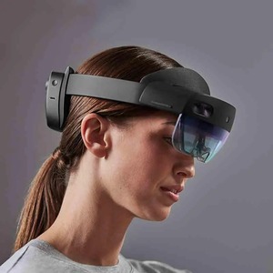 ชุดหูฟัง <span class=keywords><strong>HoloLens</strong></span> 2 รุ่นอุตสาหกรรม สำหรับองค์กร รองรับการใช้งาน MR พร้อมระบบจดจำท่าทาง ภาพโฮโลแกรม ความละเอียด 2K เซ็นเซอร์วัดความลึก แว่นตา AR - Product Image 2
