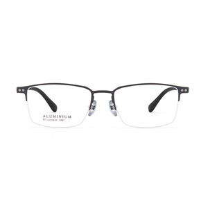 Montures de lunettes rectangulaires en aluminium pour hommes, monture complète légère, 2487, origine Danyang, verres en résine - Product Image 1