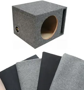 Grijze Speaker Box Tapijt Weerstaat Vlekken Zelfklevende Niet-Geweven Stof Voor Speaker