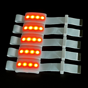Bracelet lumineux <span class=keywords><strong>LED</strong></span> 433 MHz avec télécommande, clignotant pour le sport, lumineux dans le noir, en ABS et sangle, portable, 15 couleurs <span class=keywords><strong>LED</strong></span> - Product Image 1