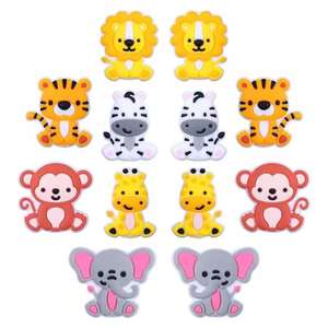 XING YI BPA-Free DIY Beads no tóxico 3D lindo León Tigre <span class=keywords><strong>mono</strong></span> jirafa cuentas focales de silicona al por mayor Baby Pen mordedores - Product Image 2