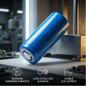 Batería de Iones de Litio Recargable de 32700 6000mAh 3.2V, Batería Cilíndrica de 19.2Wh para Herramientas Eléctricas y Robótica - Product Image 4