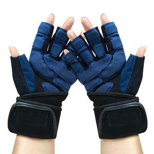 Venta al <span class=keywords><strong>por</strong></span> mayor media dedo deportes guantes de levantamiento de pesas guantes de Ciclismo de entrenamiento bicicleta gimnasio - Product Image 5