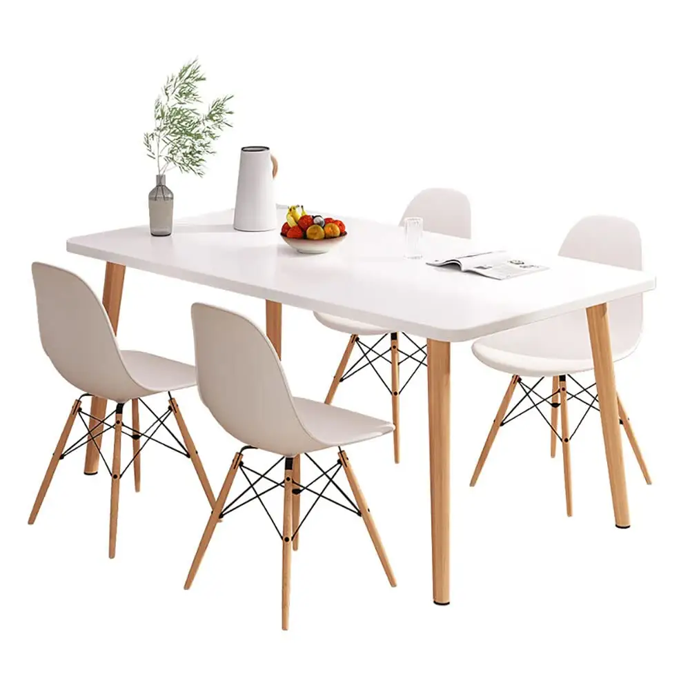 Mesa de cocina 6 8 10 12 стульев, деревянные ножки, прямоугольная мебель для столовой, стулья, наборы столов