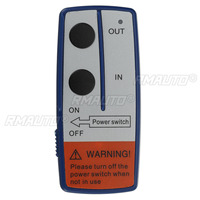 Télécommande universelle sans fil 24V pour treuil de voiture, portée 30 m, avec deux télécommandes, couleur bleue