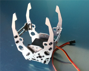 กรงเล็บหุ่นยนต์โลหะ, หัวจับปลายแขนกลสำหรับ Arduino Servo, อุปกรณ์เสริมหุ่นยนต์ DIY STEM K41 - Product Image 1