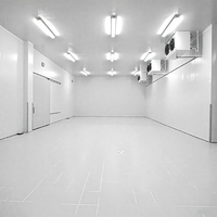Chambre froide modulaire automatique insonorisée avec panneaux sandwich PU Copeland Emerson, télécommandée, pour viande, fruits et légumes