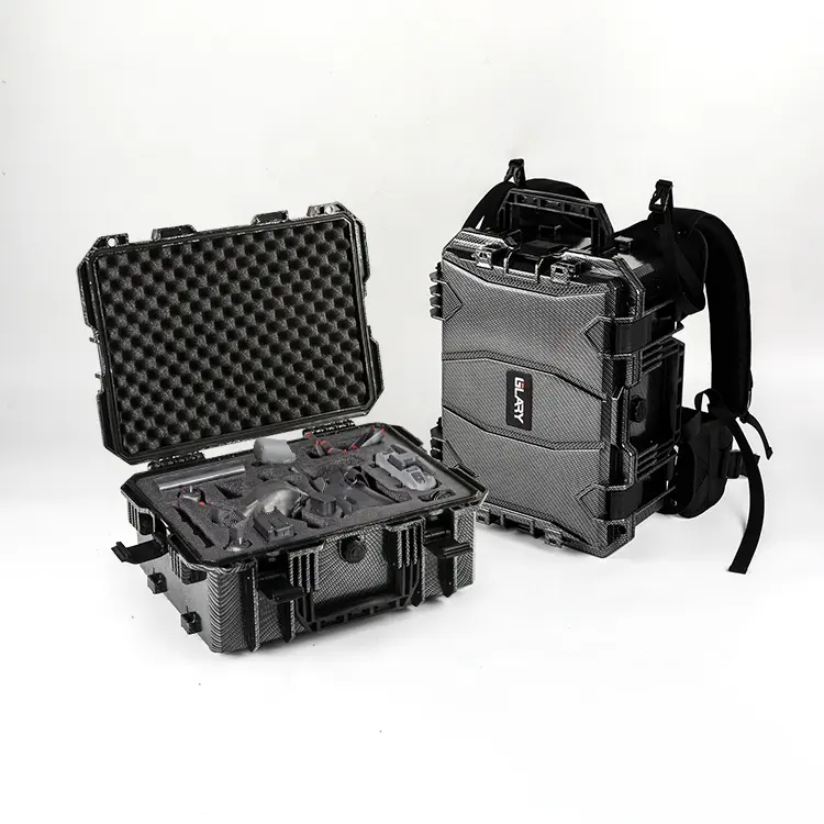 GLARY wasserdichte Drohnen-Kamera-Hülle Box zum Drehen harter Kunststoff-Drohne-Hülle Organisator multifunktionale Drohnen-Hülle Box mit Schaumstoff