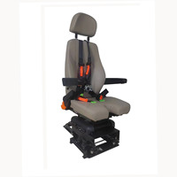 Asiento de Simulador de Vuelo con Riel Deslizante en Forma de L, Asientos de Avión con Cinturón de Seguridad y Reposabrazos