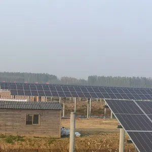 Pemasok Tiongkok braket modul fotovoltaik sistem pemasangan tanah tiang Panel surya untuk pemasangan
