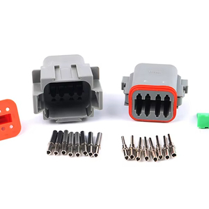 CHENF Connecteur Mâle/Femelle Série Deutsch DT 2/3/4/6/8/12 Broches Étanche Ignifuge pour Batterie et Faisceau de Câblage de Camion 12V - Product Image 1