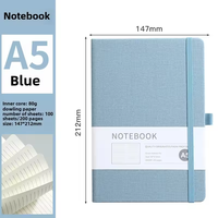 Carnet d'adresses à feuilles mobiles en cuir et tissu PP avec logo personnalisé pour étudiants 2026, formats A4/A5, idéal pour la promotion