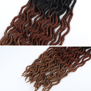 Extensiones de Cabello de Ganchillo Faux Locs Suaves, Onduladas, Estilo Gypsy, Tres Tonos, Rizadas, para <span class=keywords><strong>Trenzas</strong></span> <span class=keywords><strong>Africanas</strong></span> - Product Image 3