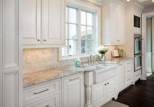 Canada Various <strong>Millwork</strong> Modern White Solid Wood Kitchen With Large Quartz Island Customized Kitchen <strong>Cabinet</strong> - Product Image 4