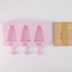 Herramientas de cocina rosa palo de madera de forma de árbol leche bebida nevera reutilizable wafer <span class=keywords><strong>ice</strong></span> <span class=keywords><strong>cream</strong></span> molde - Product Image 1
