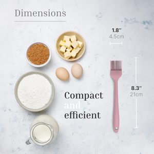 Heat Resistant Eco-Friendly <b>Silicone</b> Pastry <b>Baking</b> & Oil Brush with Handle Dishwasher Safe for Home Kitchen Use - Product Image 4