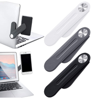 Support d'Ordinateur Portable Latéral Réglable et Pliable, Aimant d'Ordinateur, Support d'Extension pour Téléphone, Pince de Fixation, Logo Personnalisé
