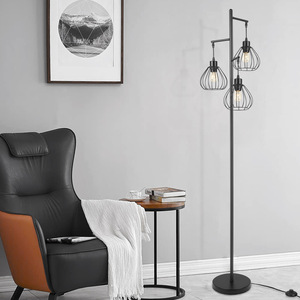 <span class=keywords><strong>Lampadaire</strong></span> en corde de chanvre <span class=keywords><strong>d</strong></span>'<span class=keywords><strong>angle</strong></span> rétro de ferme rurale américaine - Product Image 2