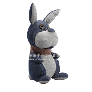 Encantador conejito negro de peluche de juguete, juguetes de animales suaves personalizados, relleno de algodón PP para regalo promocional - Product Image 3