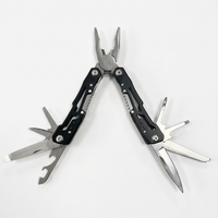 Couteau multifonction pliable EDC portable en acier inoxydable pour survie d'urgence, pêche, coupe, sertissage, bricolage, pince à bec long