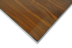 Customized 18'' High Gloss Walnut Wooden <strong>Backgammon</strong> Set MDF Game <strong>Board</strong> with Dice Cups &amp; Dices - Product Image 5