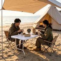Table pliante de 6 pieds, imperméable et facile à nettoyer, pour la maison, la restauration, les salons professionnels