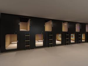 Perabot <span class=keywords><strong>Hotel</strong></span> Mewah Modern Jepang Kasur Busa Memori di Tempat Tidur Kapsul Kayu Langit-langit Bintang Bersinar untuk Ruang Tamu Kamar Tidur - Product Image 4