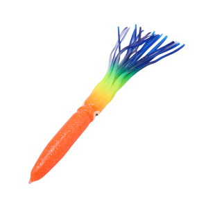Leurres de pêche souples lumineux réalistes en forme de calamar, leurres de traîne en mer pour thon et bar, appâts durables en plastique souple - Product Image 6